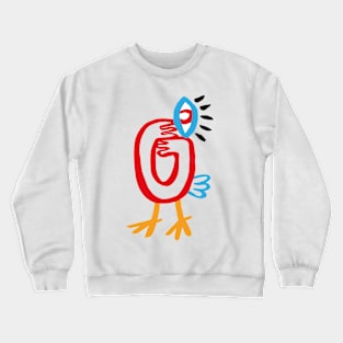 Hen Face Crewneck Sweatshirt